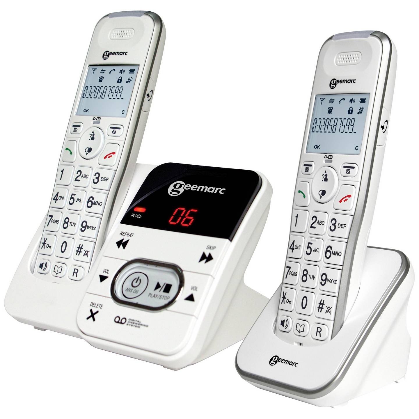Geemarc Seniorentelefon AMPLIDECT 295-2 Telefon für Senioren schnurlos DECT - 3521350008500