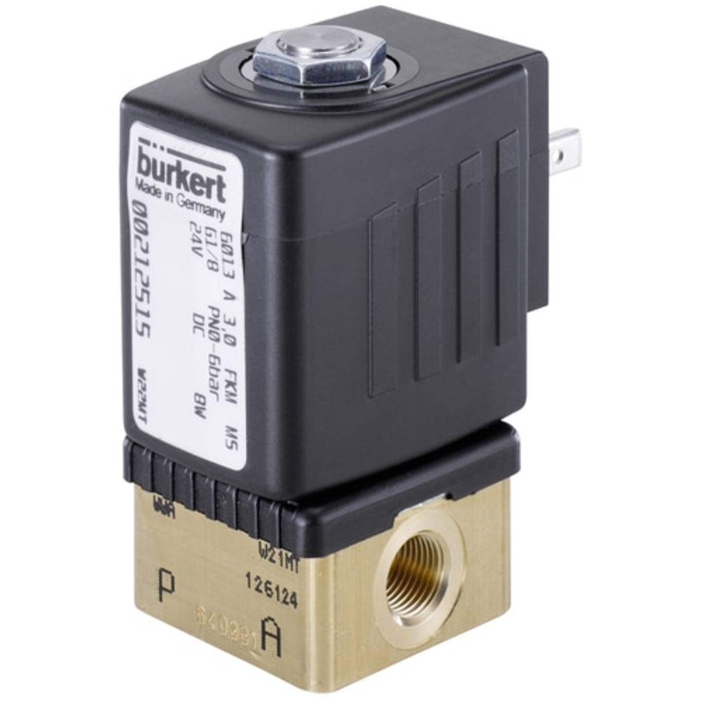 Bürkert Direktgesteuertes Ventil 126092 6013 24V AC Heizkörper 2/2-Wege 3mm - 4053913003473