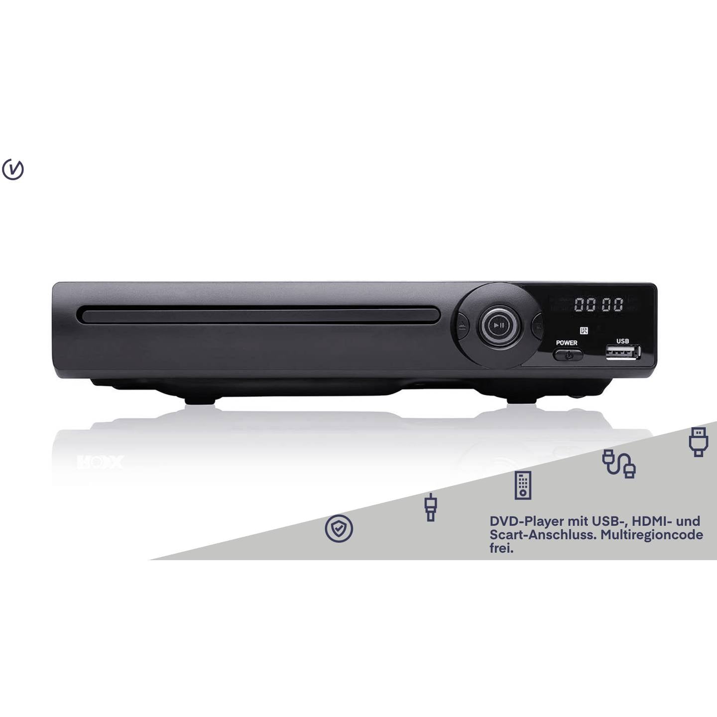 UNIVERSUM DVD-Player 300 Multiregion Multimedia USB HDMI Karaoke schwarz kompakt - 4260473221029