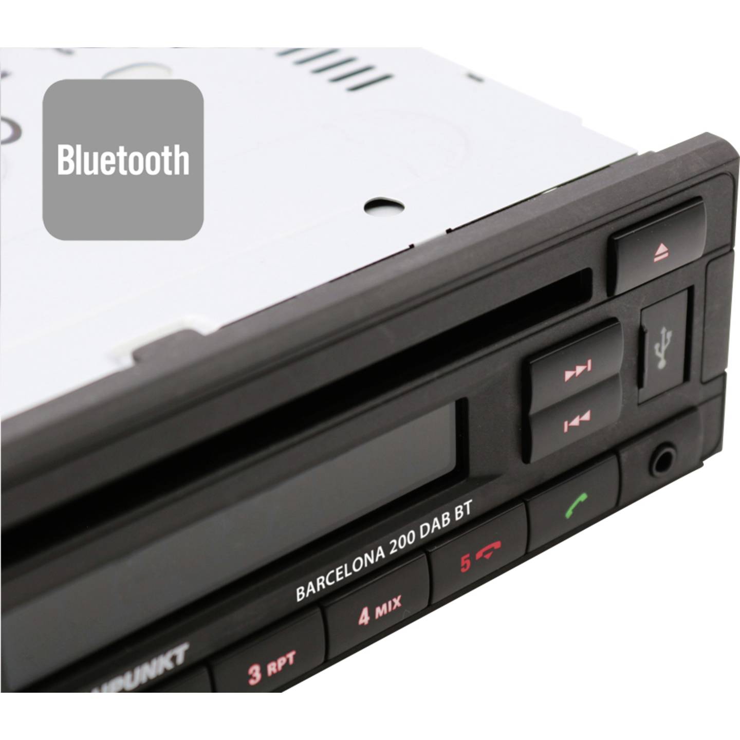 Blaupunkt Autoradio Barcelona 200 DAB BT Bluetooth Freisprecheinrichtung schwarz - 4260499852375