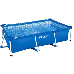 B-Ware Intex Pool Metal Frame Pool Rectangular Größe: 220 cm x 150 cm x 60 cm