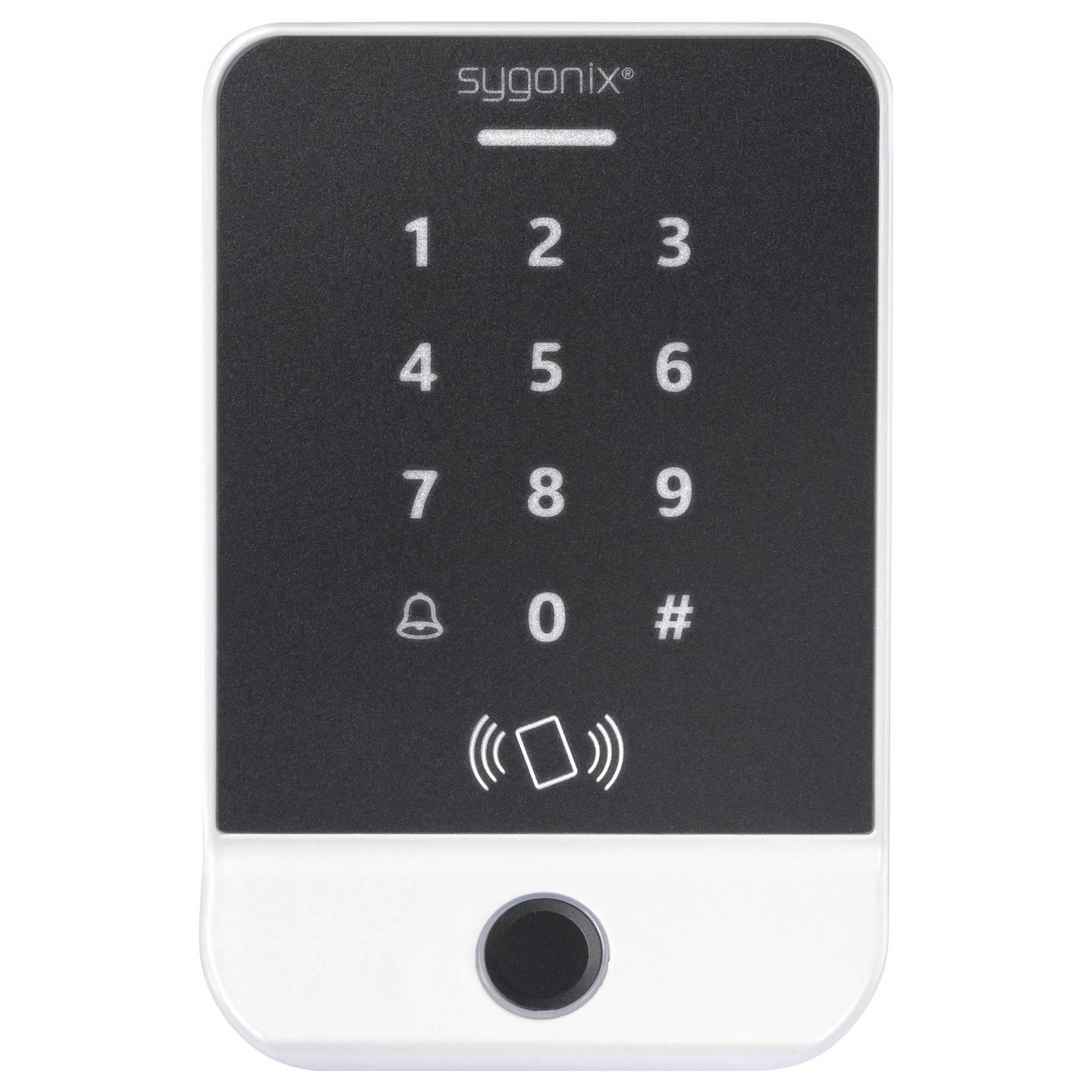 Sygonix Fingerprint RFID Zugangssystem Aufputz 12V DC mit Tastatur silber 1000 - 4064161487731