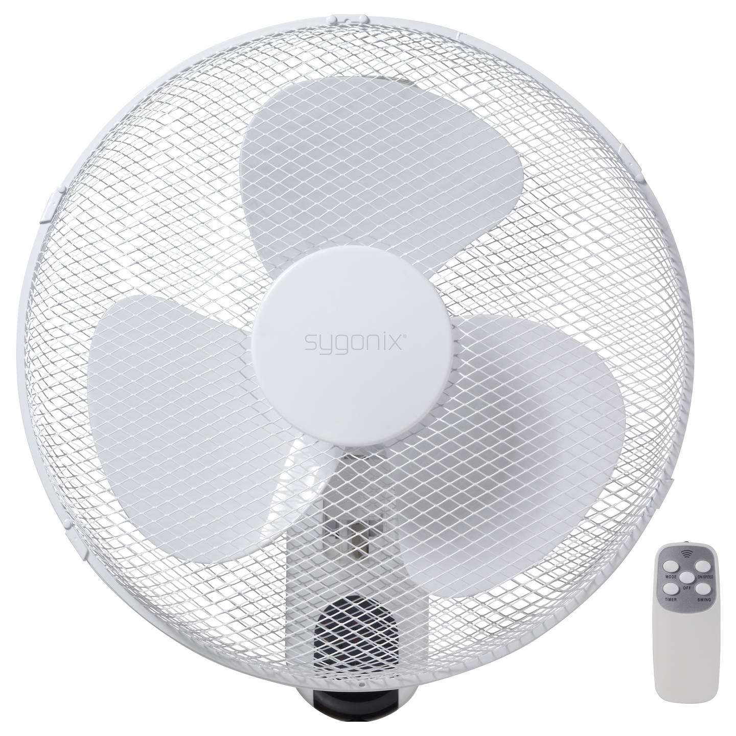 Sygonix Wandventilator Wandlüfter 45W 3-stufige Luftzirkulation Weiß Ø430mm - 4064161389387