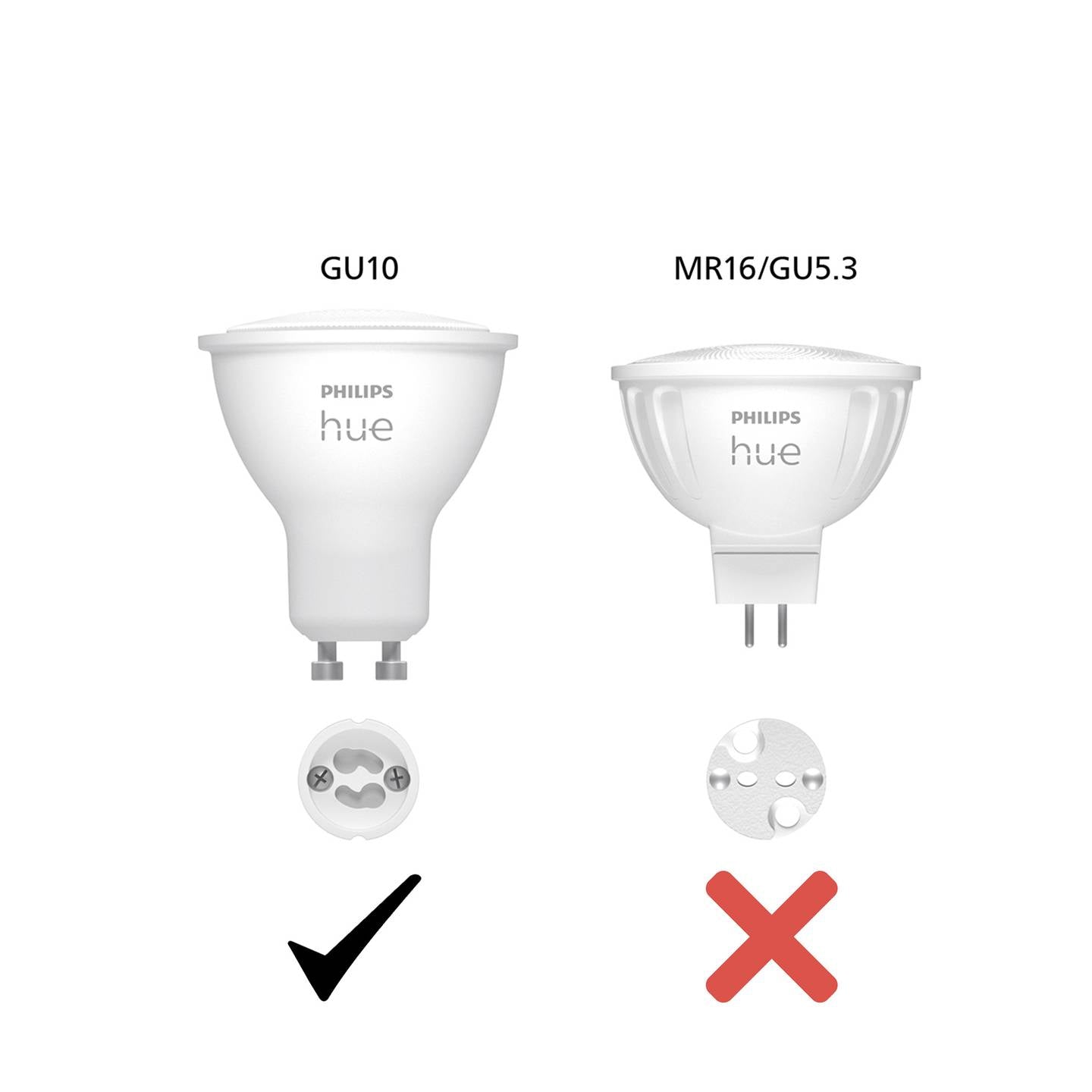 Philips Hue LED-Leuchtmittel GU10 warmweiß dimmbar Cloud-Anbindung Google Home - 8720169230170