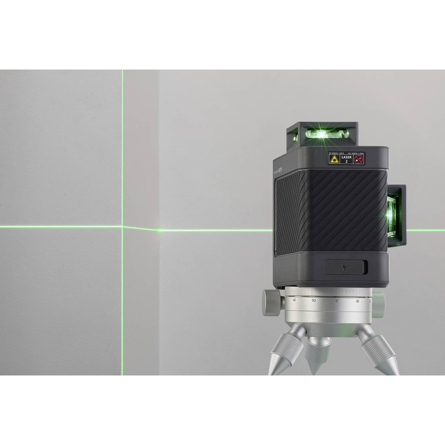 HOTO Kreuzlinienlaser Linienlaser QWFGJ002 Grün Laser Messgerät Reichweite 30 m - 6974370801489