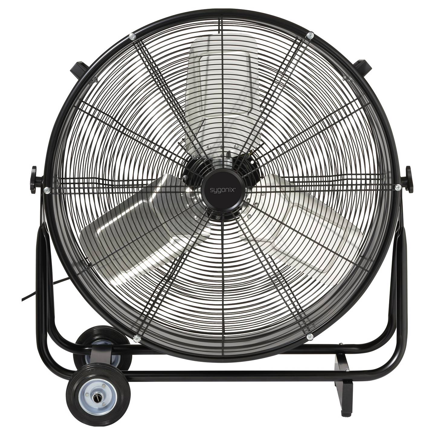 Sygonix Bodenventilator Gebläse 330W Heizgerät Lüfter schwarz schwenkbar Ø745mm - 4064161342597