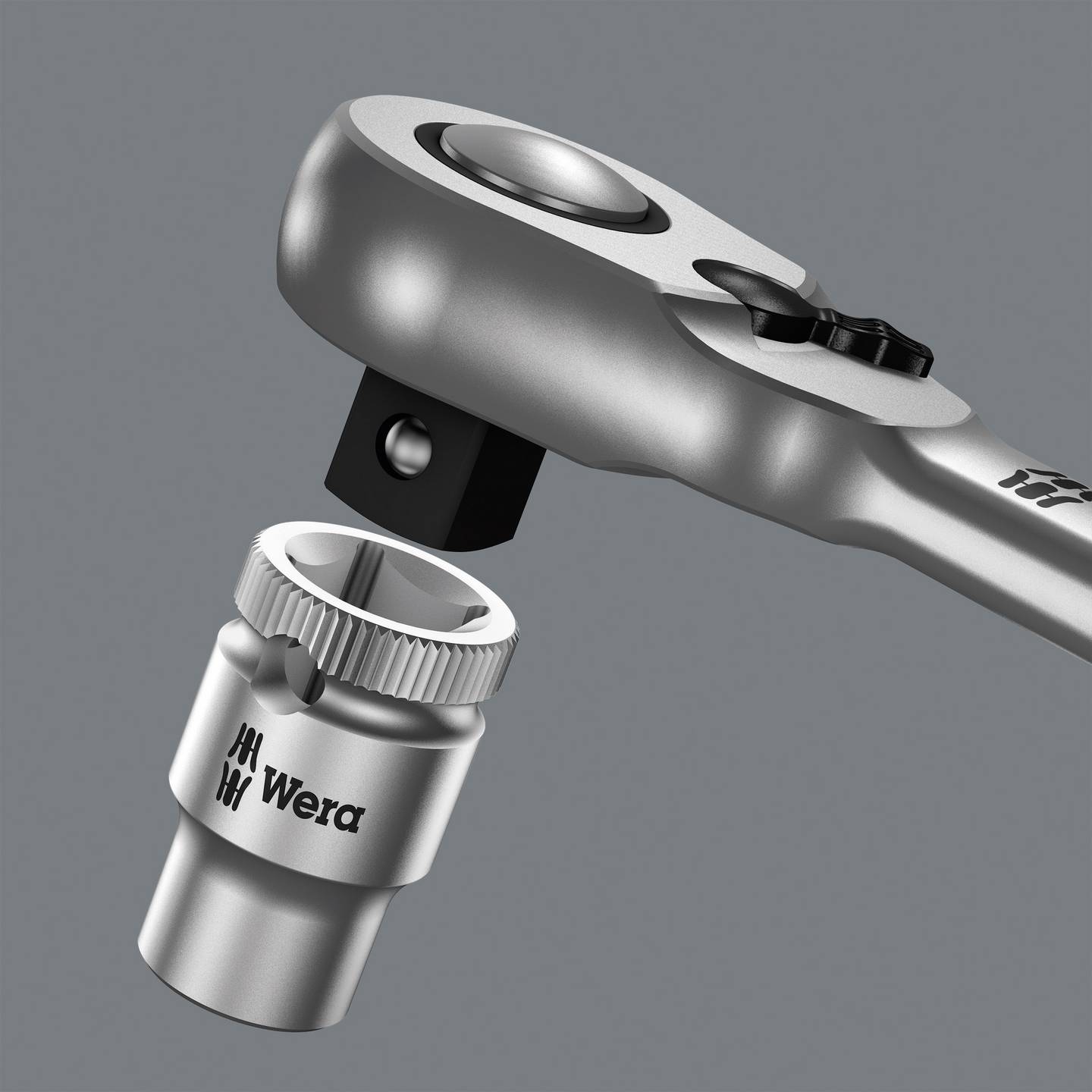 Wera Umschaltknarre 1/4" (6,3 mm) 72 Zähne Chrom-Molybdän Stahl 141 mm robust - 4013288174024