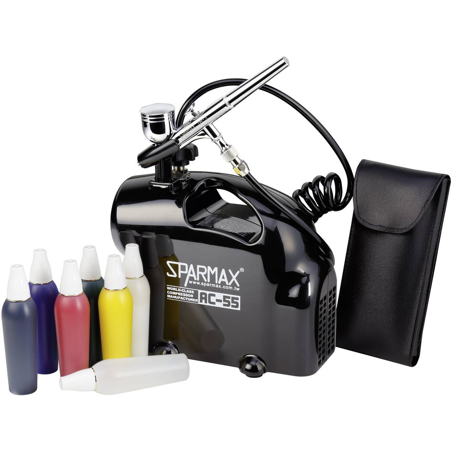 Sparmax Airbrush-Einsteiger-Set SK-55 mit Kompressor Double Action 0,3mm 230V - 4016138884159