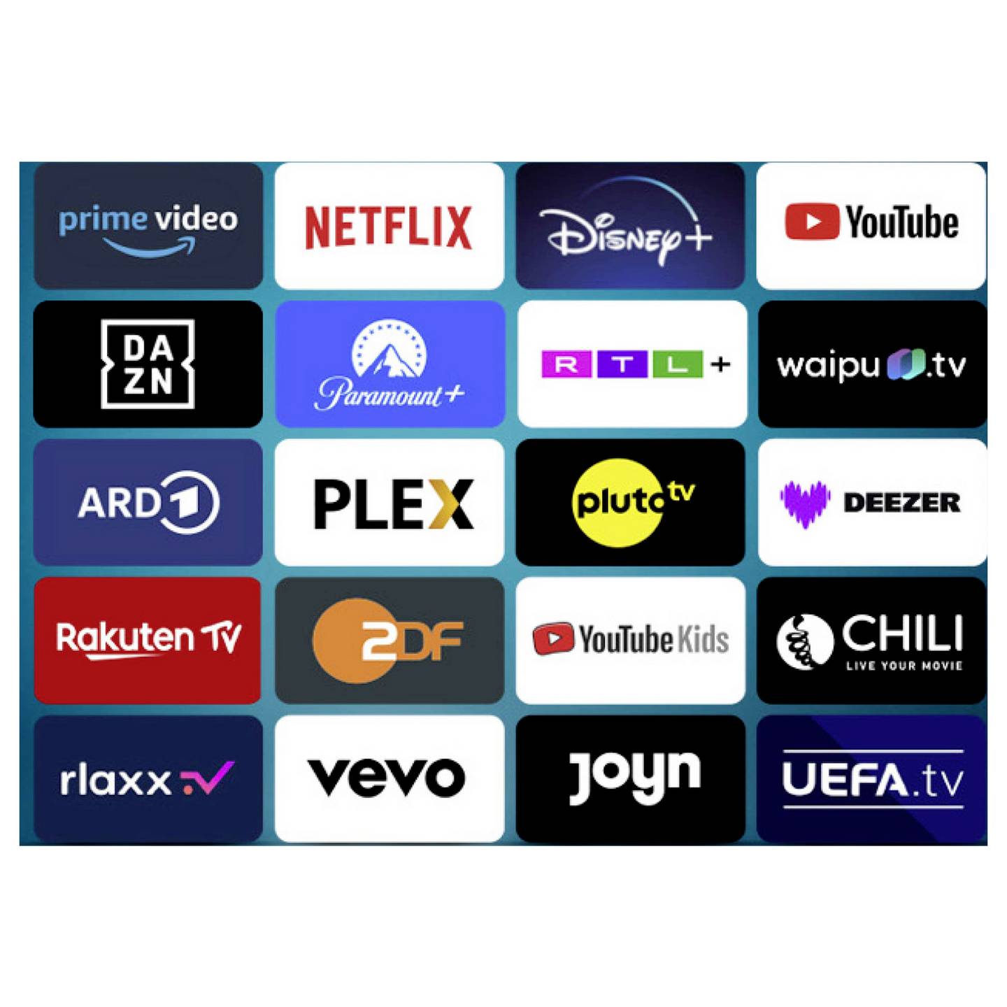 Dyon LED-TV 22 Zoll Smart TV Full HD Fernseher 180cd/m² schwarz 504x342x156mm - 4260552544414