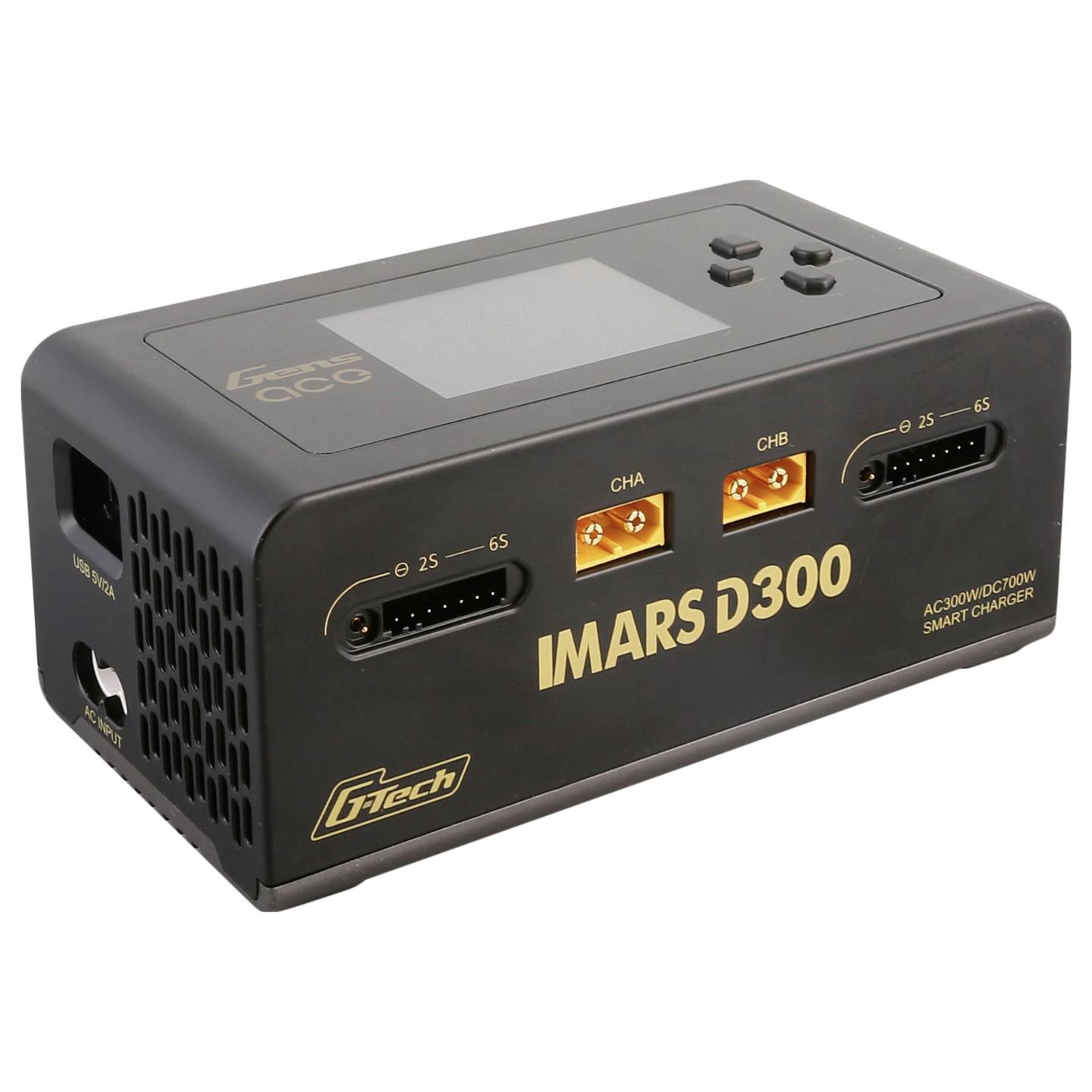 Gens ace Modellbau-Ladegerät D300 16A LiPo LiIon NiMH doppelter Ladeausgang 350W - 6928493308271