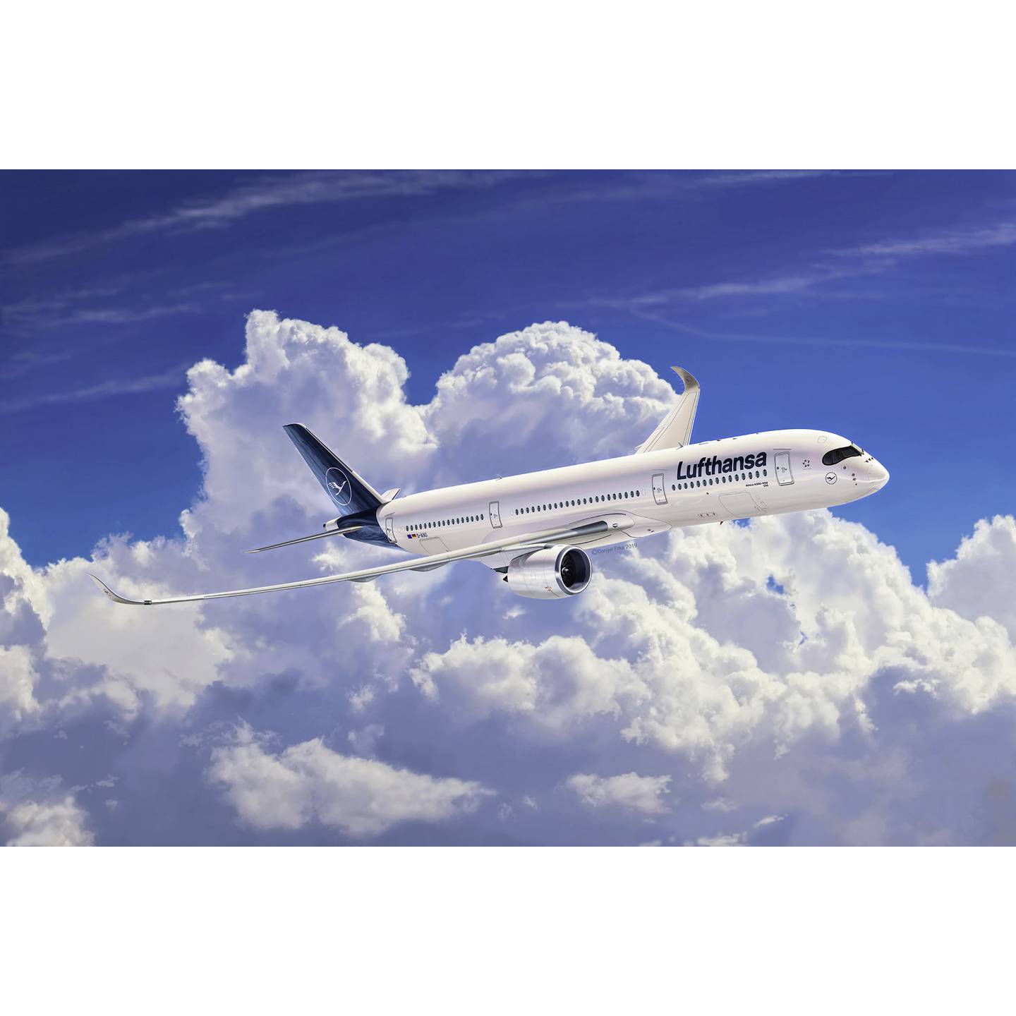 Revell Flugmodell Bausatz Airbus A350-900 Lufthansa neue Lackierung 1:144 120 - 4009803038810
