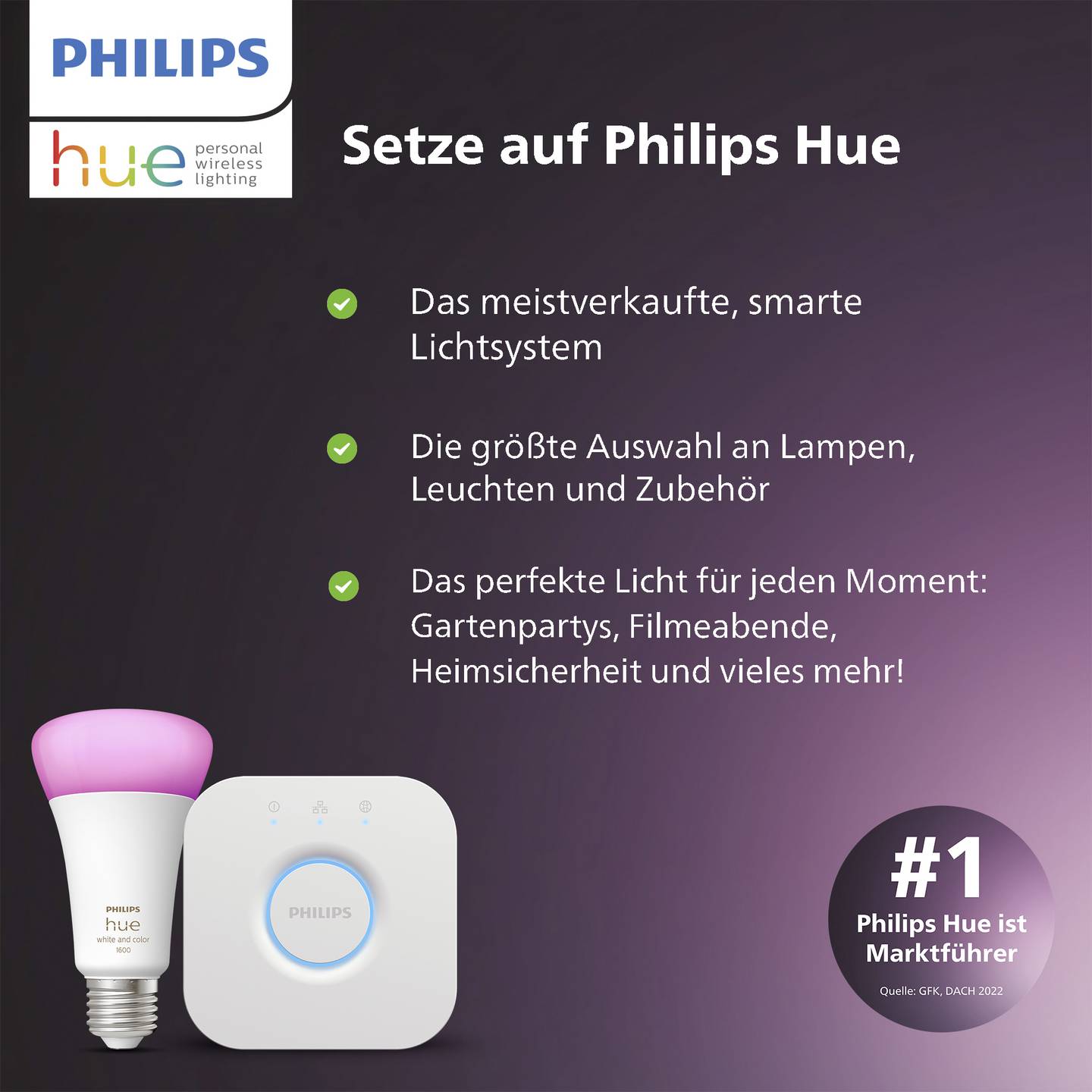 Philips Hue Deckenleuchte White Ambiance Enrave M LED Lampe dimmbar 2400lm weiß - 8718696176436