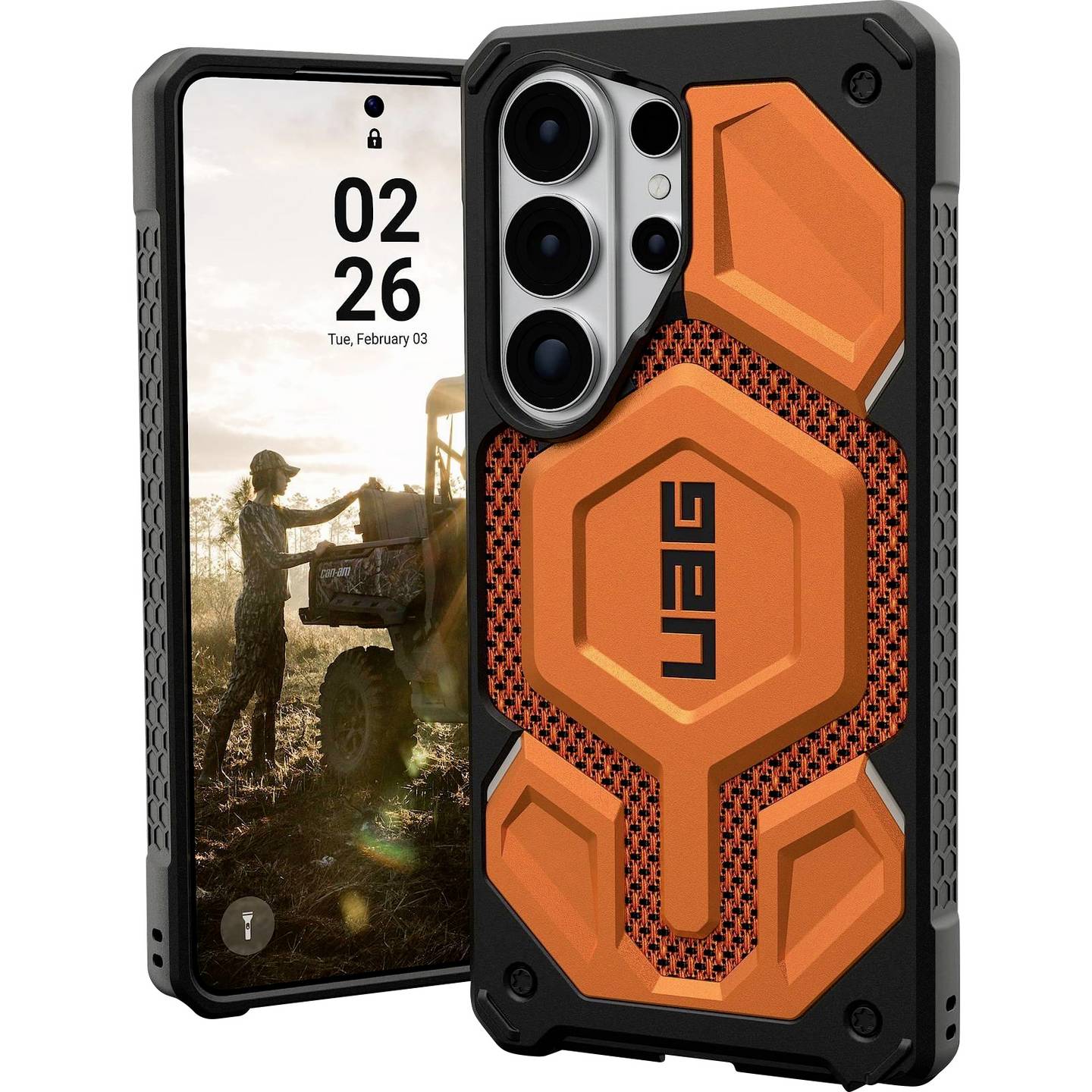 Urban Armor Gear Case Monarch Pro für Samsung Galaxy S26 Ultra Orange MagSafe - 0840283926945