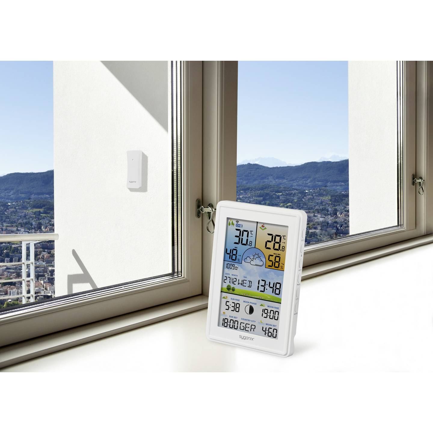 Sygonix SY-5509564 Digitale-Wetterstation Vorhersage Wettervorhersage Wetter - 4064161244341