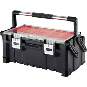 B-Ware Keter Werkzeugkasten unbestückt Werkzeugbox schwarz 570x240x310mm stabil 3300g