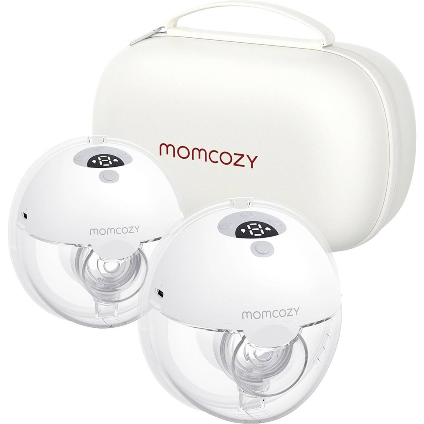 Momcozy Milchpumpe M5 Doppel Milchabgabe tragbar grau 3 Modi 9 Stufen - 0647168301428
