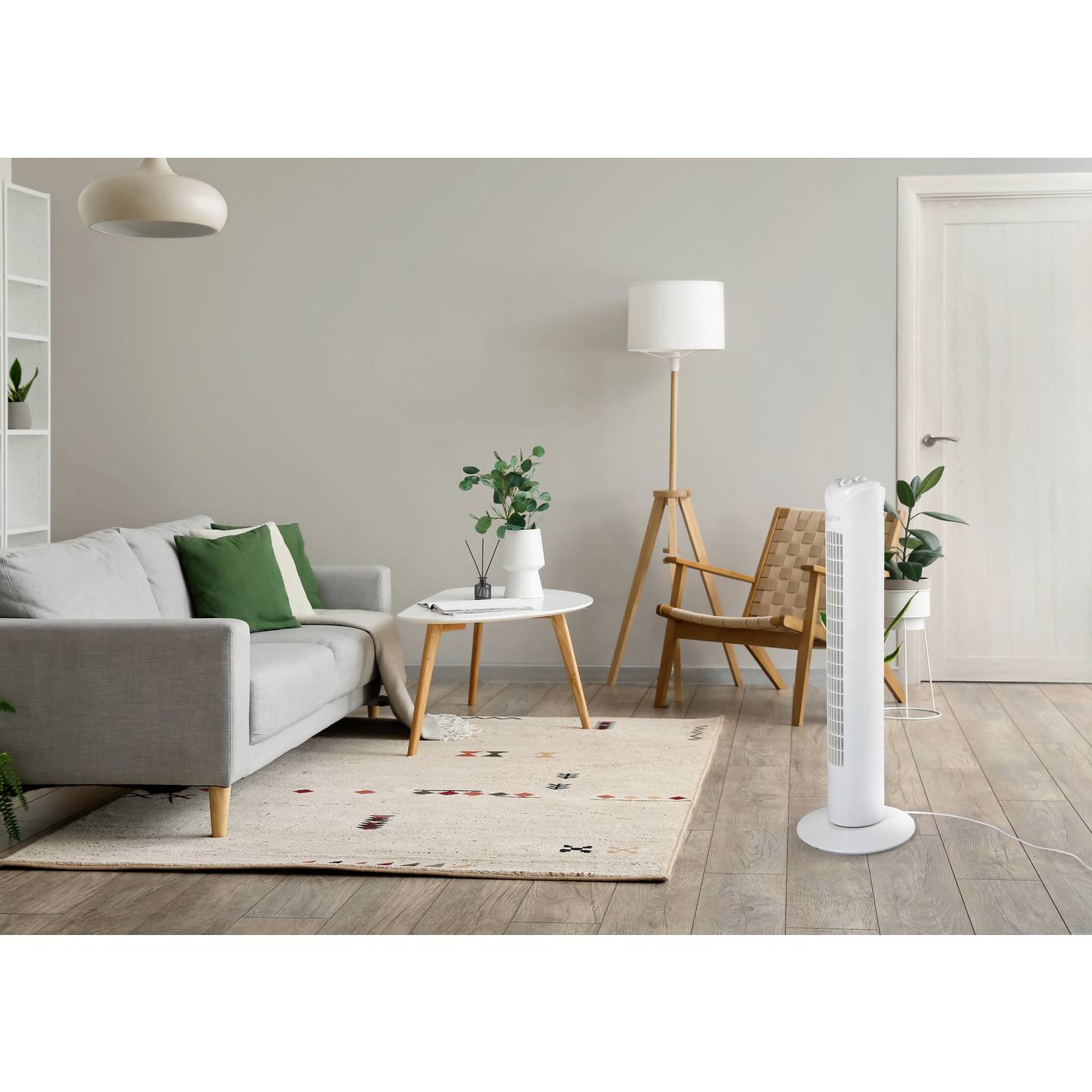 Sygonix Turmventilator Ventilator Oszillierend 50W 3 Geschwindigkeitsstufen - 4064161342580