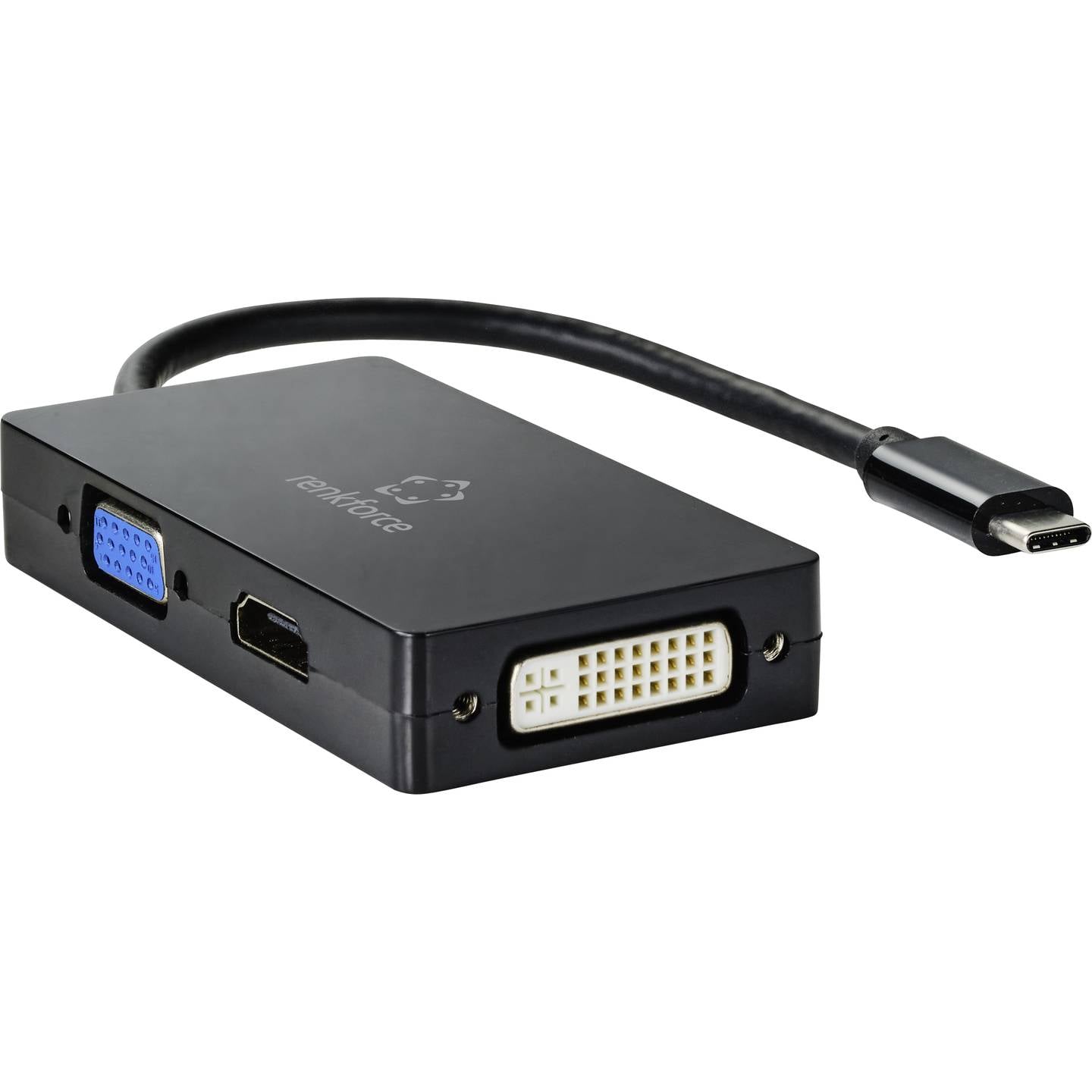 Renkforce USB-C Adapter VGA HDMI DVI Monitoradapter 4K 60Hz unidirektional - 4064161155302