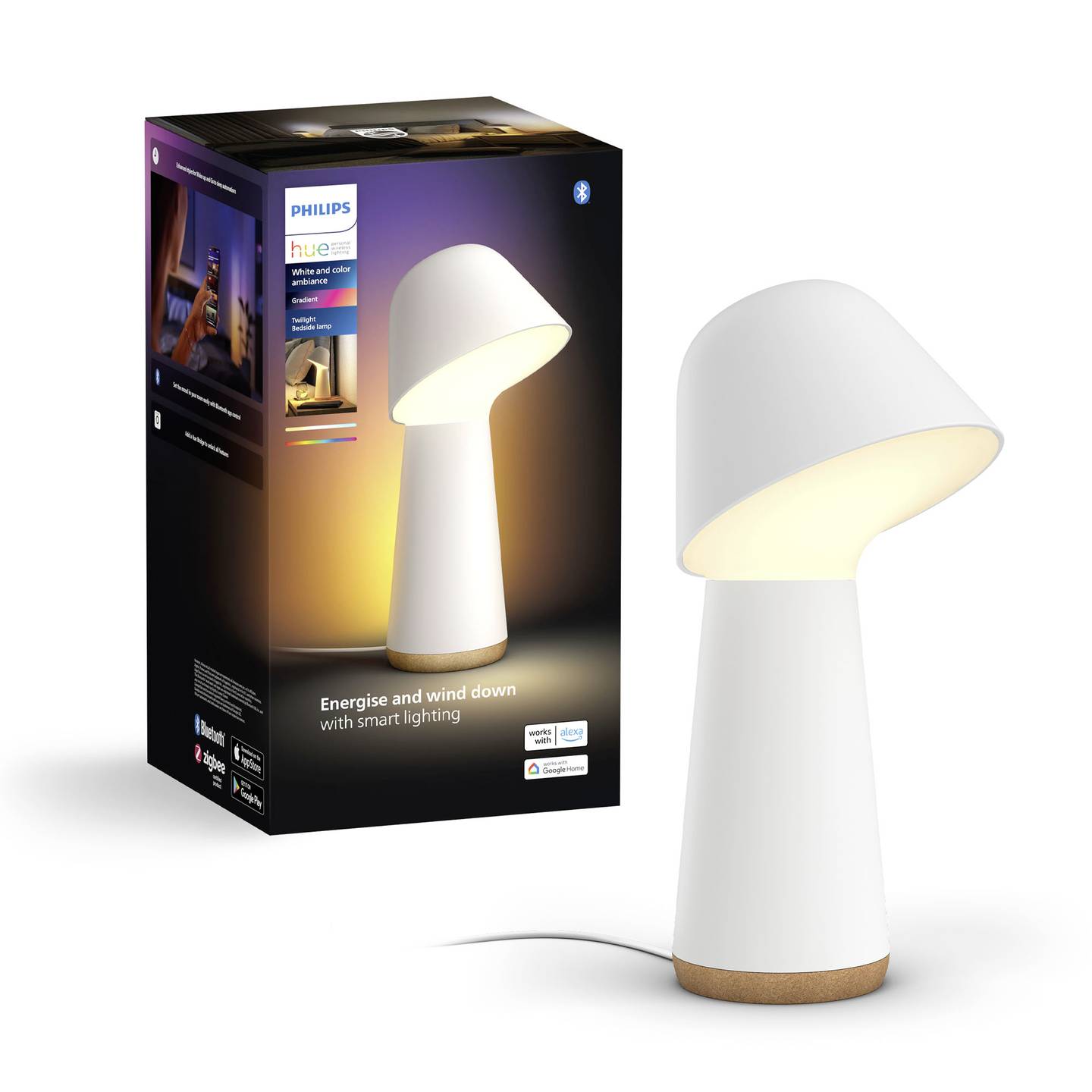 Philips Hue Tischleuchte Hue Twilight LED Lampe Tischlampe Leuchte weiß 330mm - 8720169262997