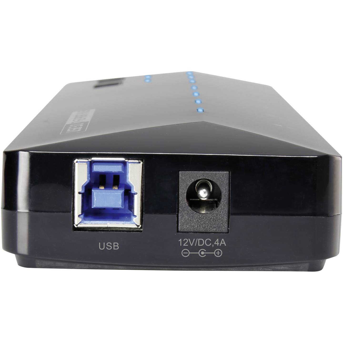 Renkforce USB-Hub 7 Port USB 3.0 5 GBit/s Schnellladeport schwarz extern - 4016138934120