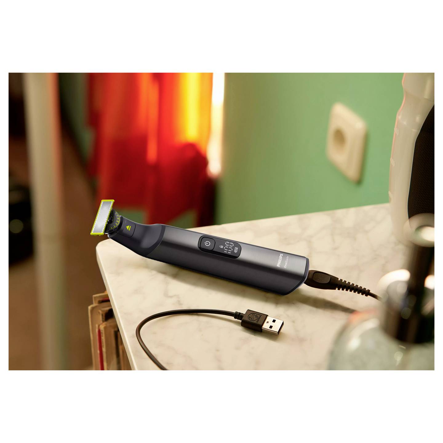 Philips OneBlade Pro 360 Körperhaartrimmer Präzisions Trimmer Rasierer chrom - 8720689027199