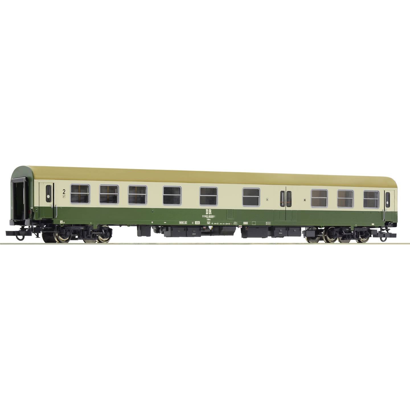 Roco Schnellzugwagen 2. Klasse BDmse DR-Ost Personenwagen mit Gepäckabteil H0 - 9005033072766