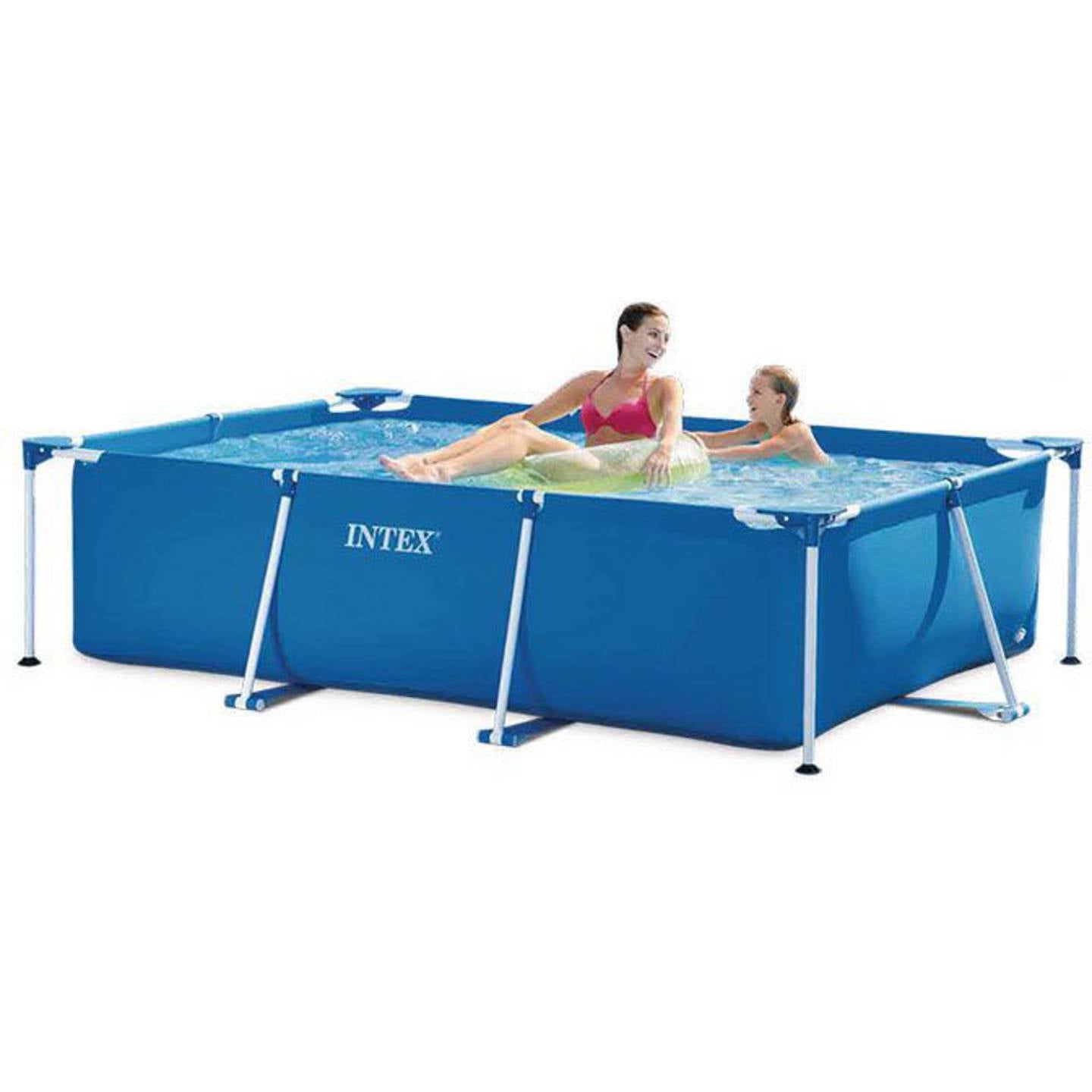 Intex Pool Metal Frame Pool Rectangular Größe: 220 cm x 150 cm x 60 cm - 6941057400259