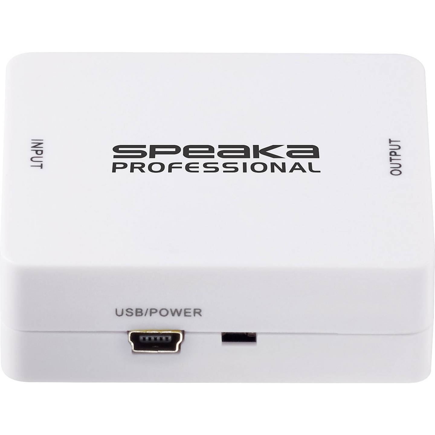SpeaKa Professional Audio Extraktor HDMI 1920x1080 Audio-Video-Signal Weiß - 4053199547449