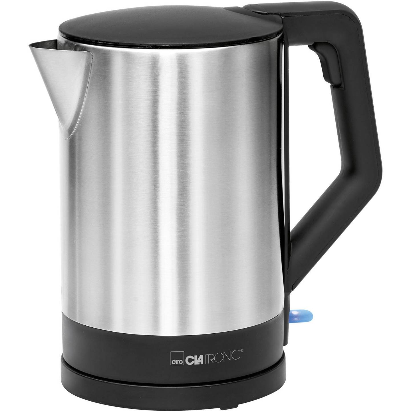 Clatronic WKS 3692 Wasserkocher 1,5 L 2200 W Schwarz Edelstahl - 4006160638332