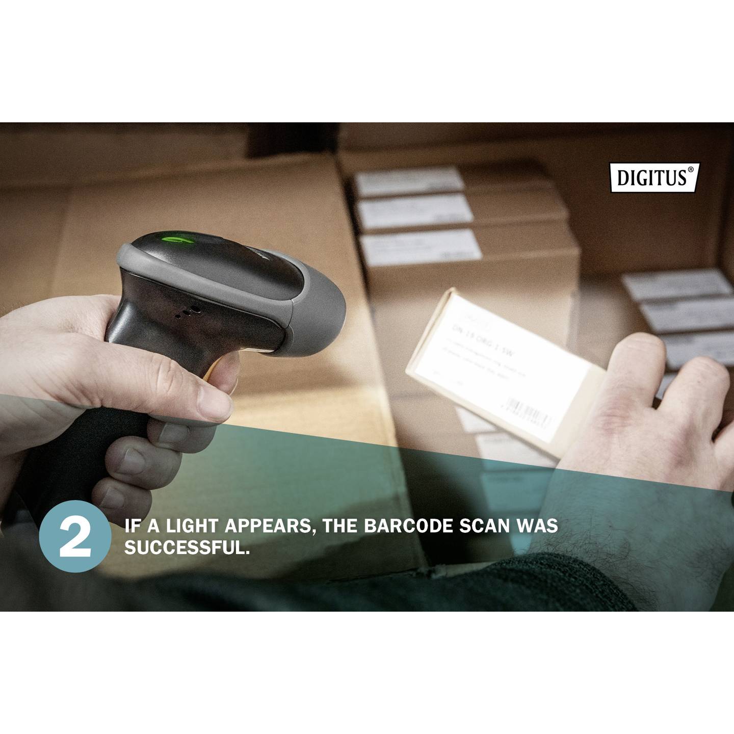 Digitus 2D Barcode-Scanner DA-81002 Hand-Scanner schwarz USB-A 200 Scans pro - 4016032473640
