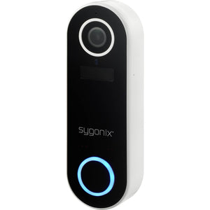B-Ware Sygonix IP-Video-Türsprechanlage WLAN Außeneinheit Weiß 1080p Kamera Alexa 76mm