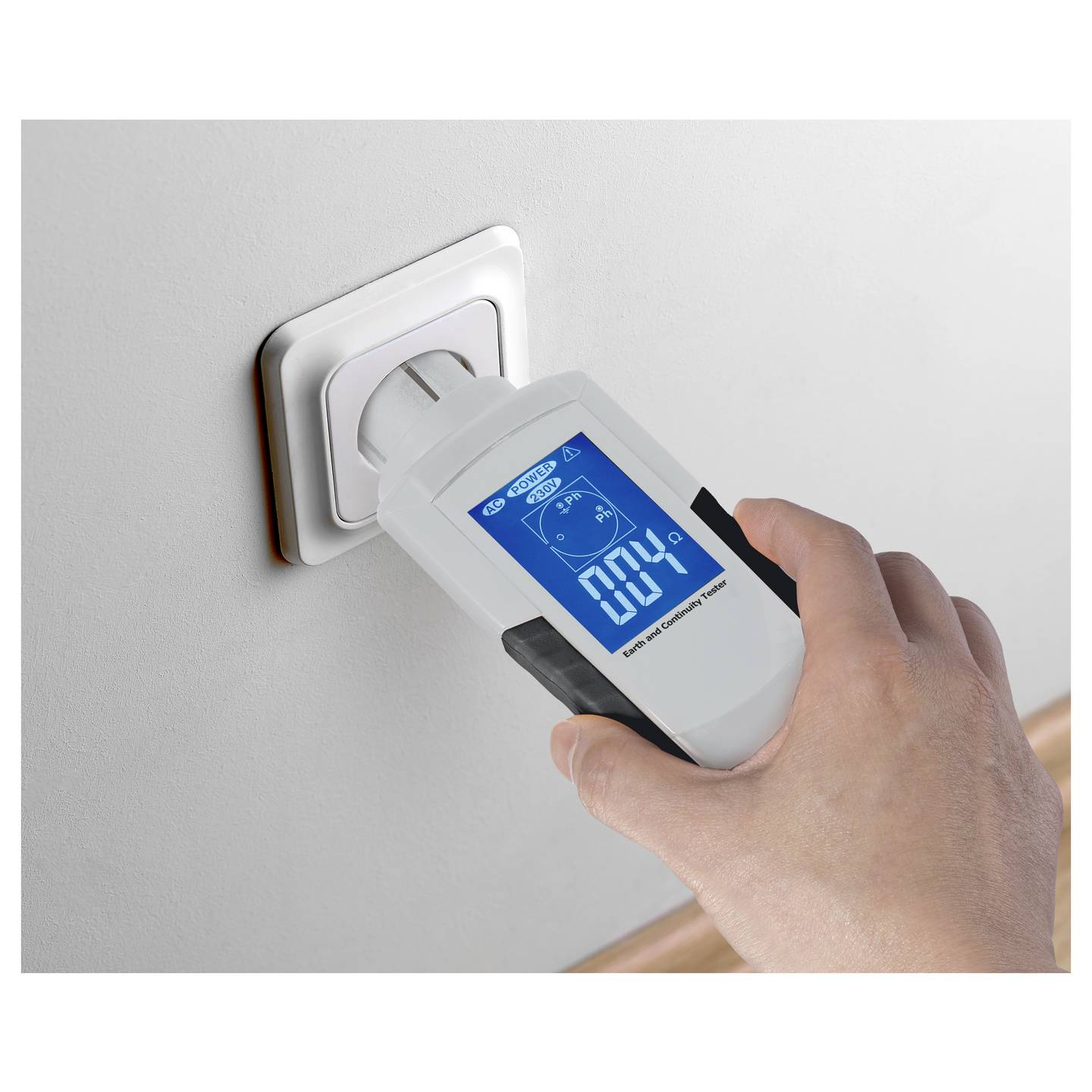 Voltcraft Erdungsmessgerät ET-05 Erdschleifenmessung 2000 Ω IP40 - 4064161498119