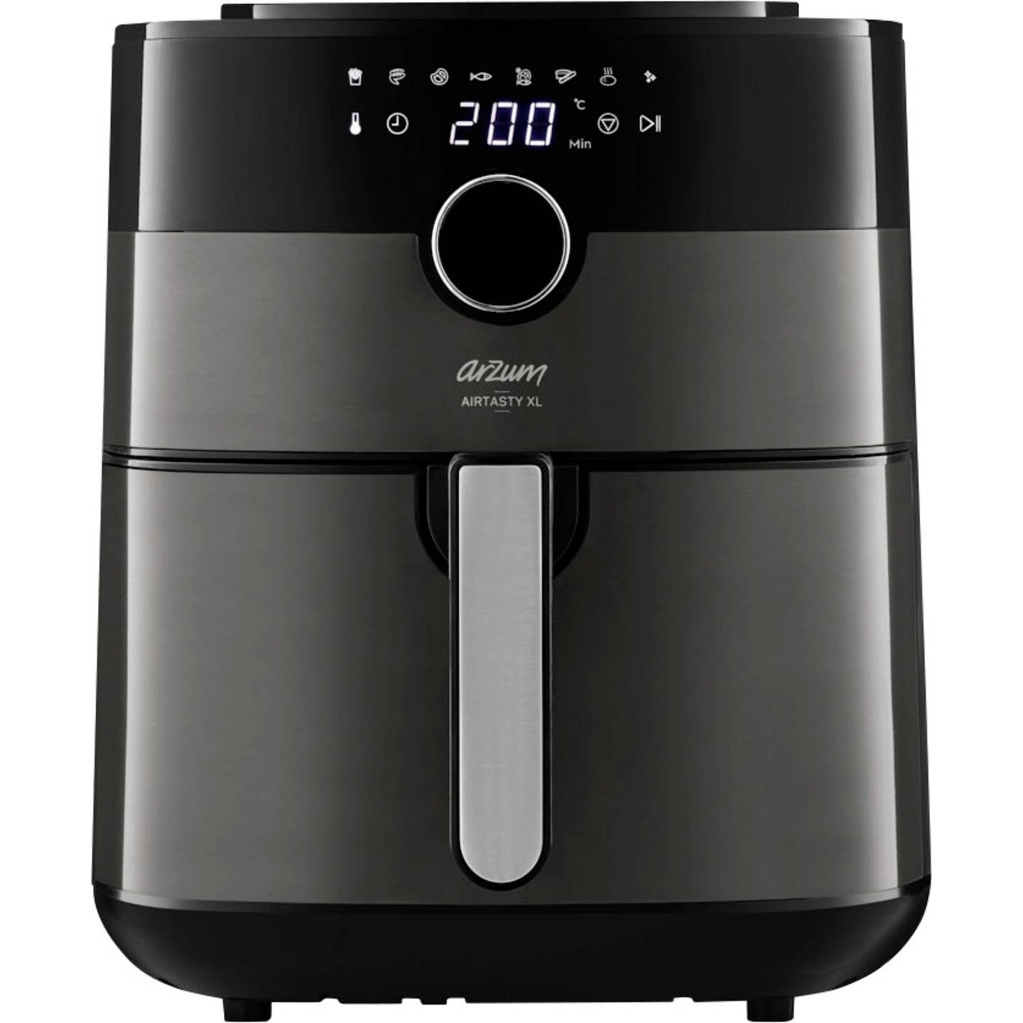 Arzum Heißluftfritteuse Fritteuse Airfryer 6l 1750W Heißluft Schwarz Silber - 8693184917367