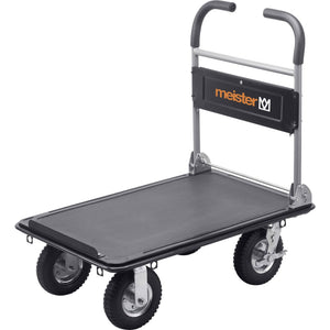 B-Ware Meister Werkzeuge Plattformwagen klappbar Stahl 300kg Traglast schwarz 910x610mm
