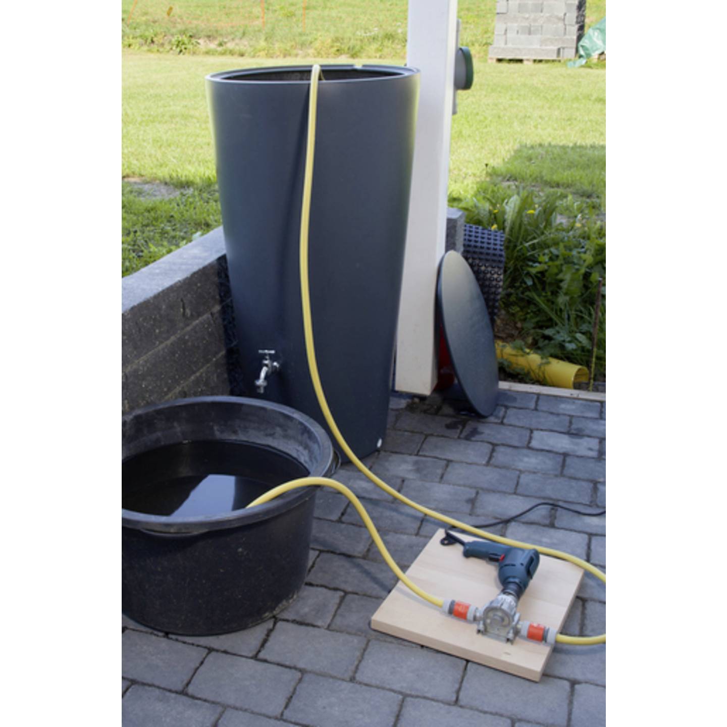 Wolfcraft Bohrmaschinenpumpe selbstansaugend 3000l/h 2800U/min robust - 4006885220003