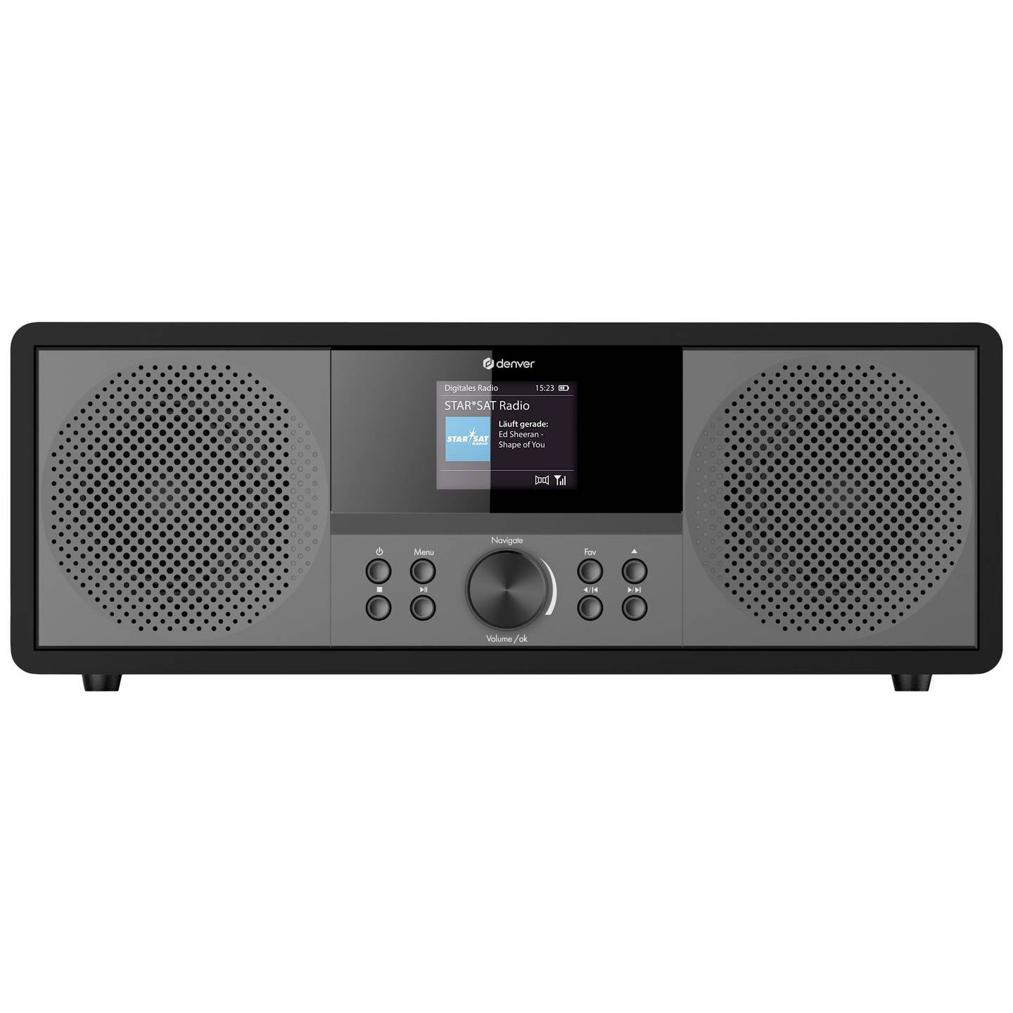 Denver MIR-270B Internet CD-Radio Internet DAB+ UKW AUX Bluetooth CD USB WLAN - 5706751063145