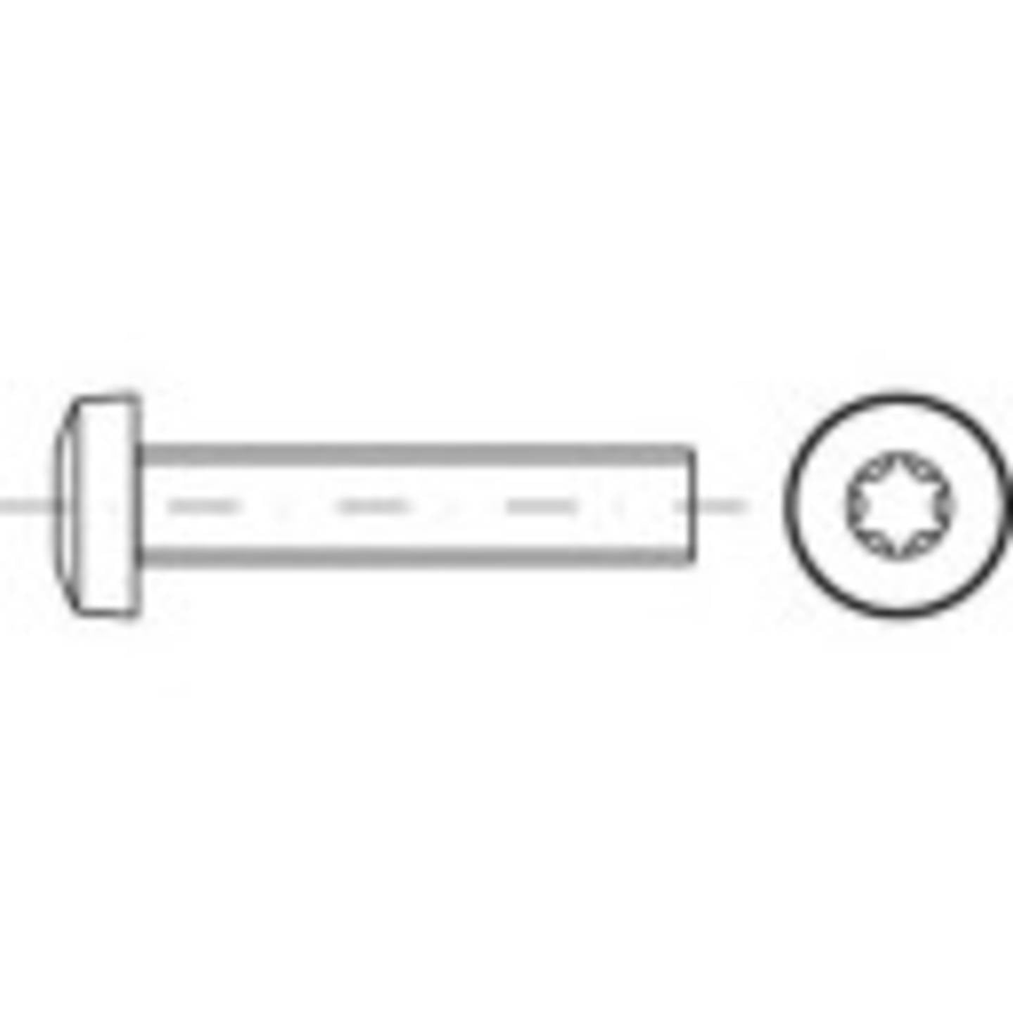 Toolcraft Linsenschraube M3 T-Profil DIN 7985 Edelstahl A2 1000 Stück 12mm - 4053199456802