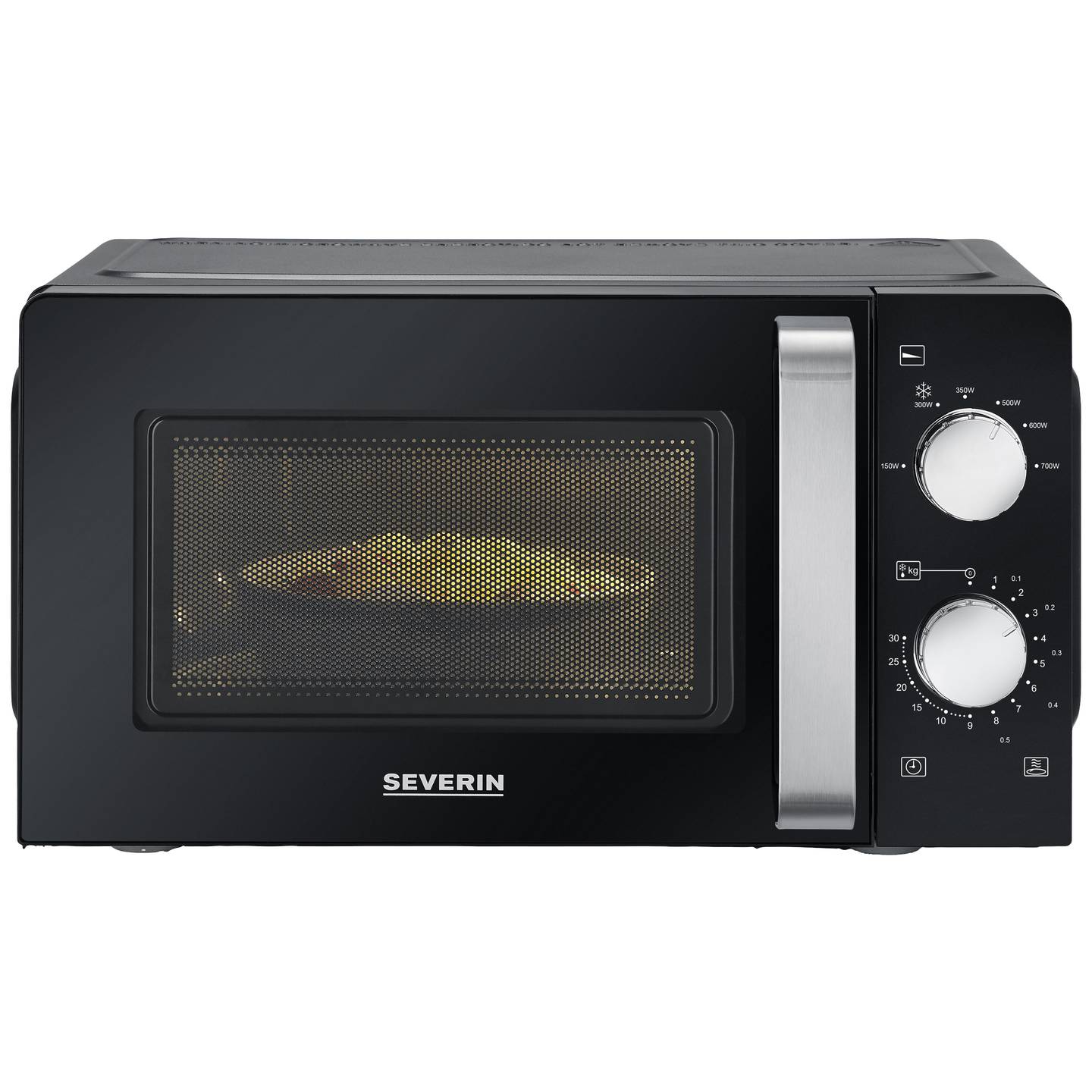Severin MW 7886 Mikrowelle 700 W 17 l Schwarz mit Timerfunktion - 4008146042041