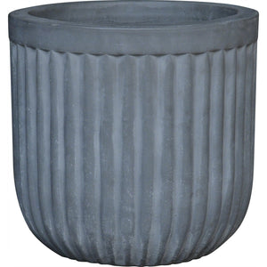 B-Ware Pflanztopf Terrakotta Greige-Hellgrau Strukturierter Topf 36x36cm für Pflanzen