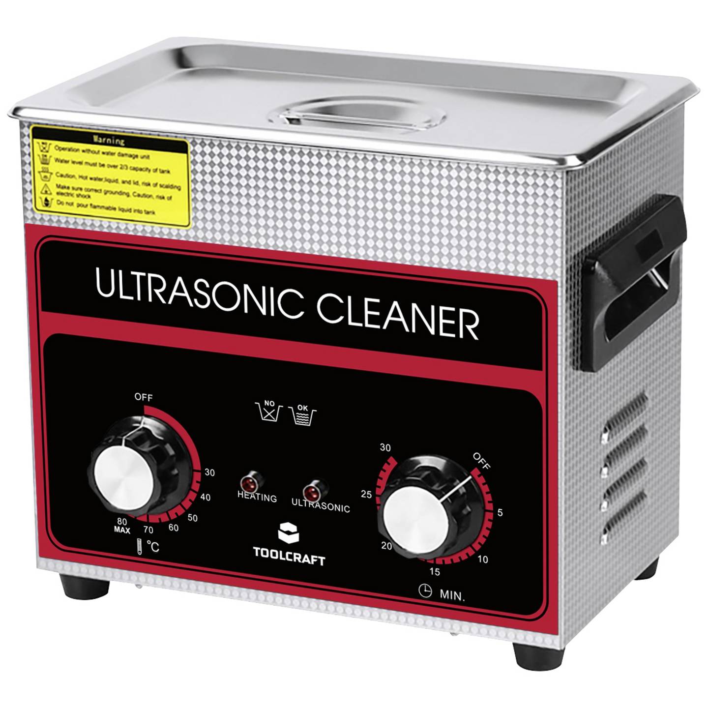 Toolcraft Ultraschallreiniger USC-320 Edelstahl Schmuckreiniger 3,2l 280W - 4064161302133