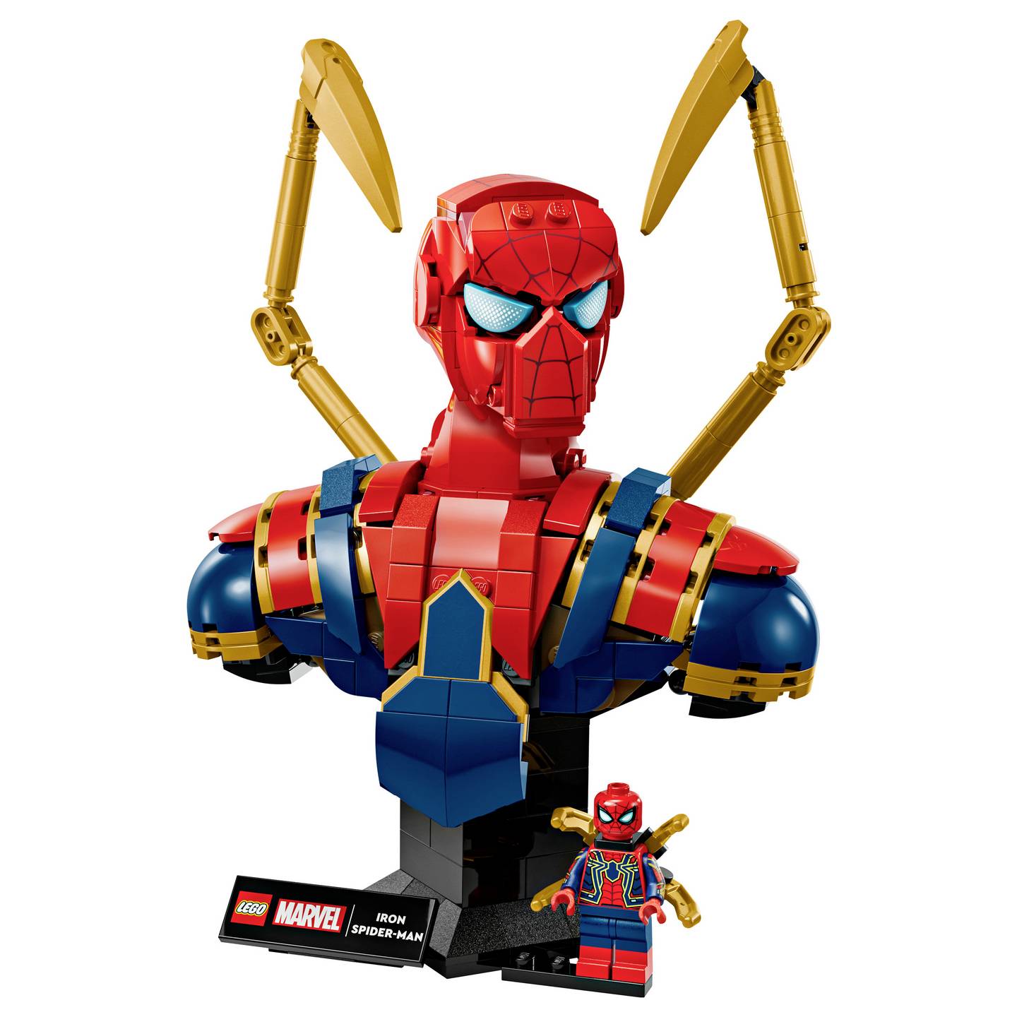 LEGO Marvel Super Heroes Büste Figur Iron Spider-Man Minifigur 76326 - 5702017817989