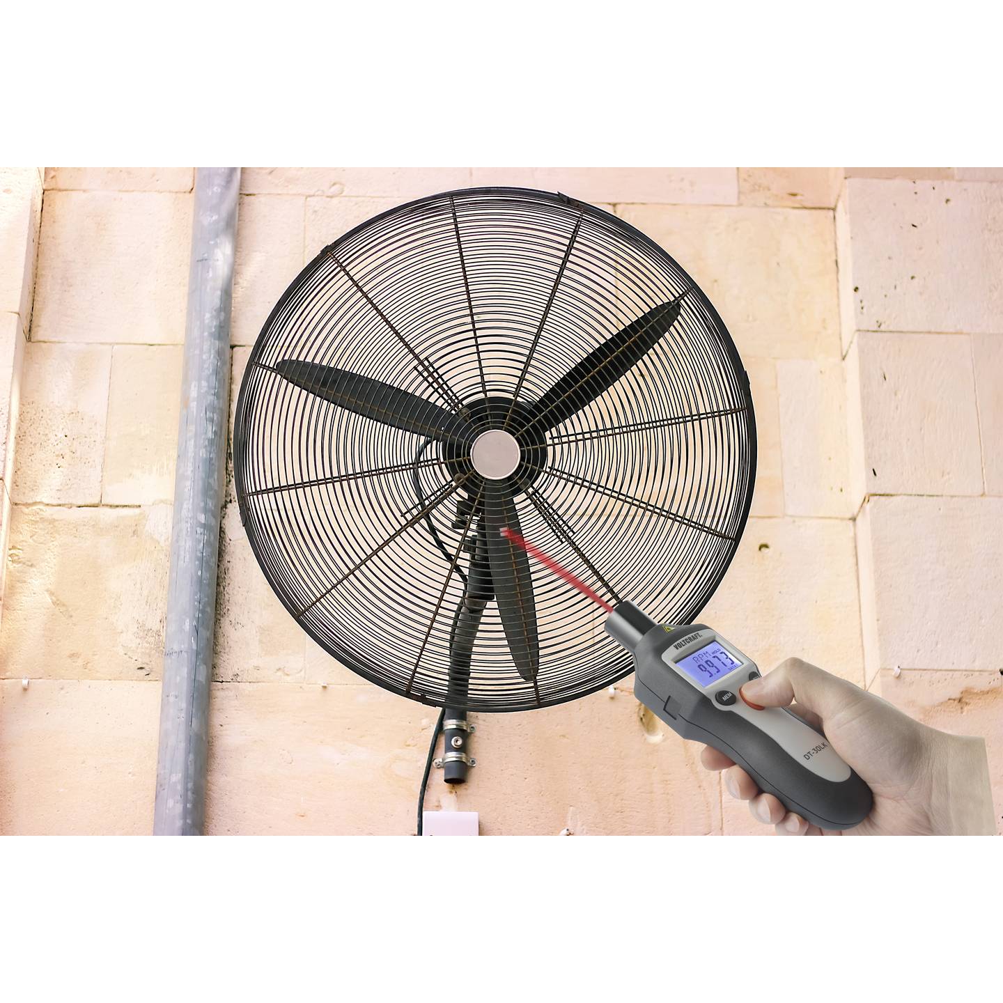 Voltcraft Drehzahlmesser DT-30LK SE mechanisch optisch 2-20000 U/min LCD 210g - 4064161234298