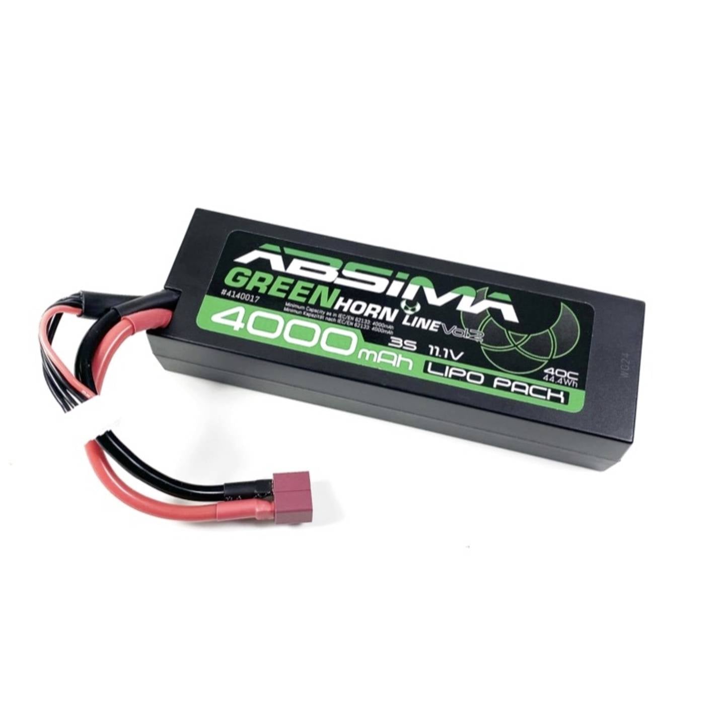 Absima Modellbau-Akkupack LiPo 11.1V 4000mAh 40C Hardcase T-Stecker für RC - 4250650956899