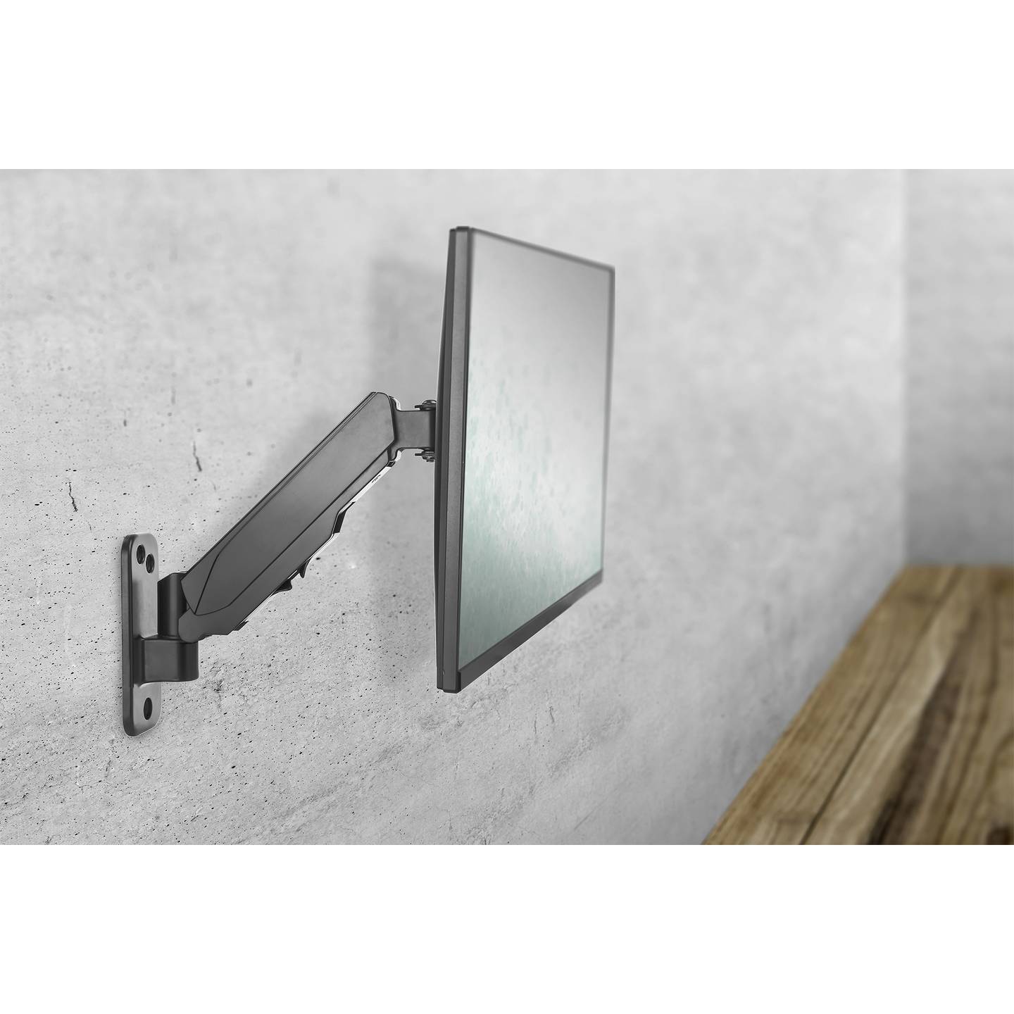 Digitus Monitor-Wandhalterung drehbar für 1 Display 33-81cm schwarz matt 8kg - 4016032465133