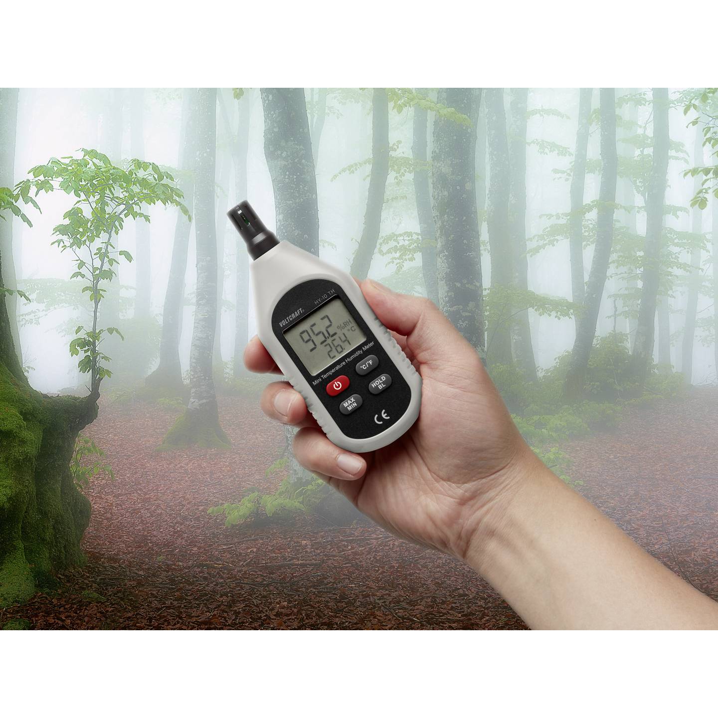 VOLTCRAFT Luftfeuchtemessgerät Hygrometer Feuchtemesser Klimamessgerät Thermo - 4053199527281