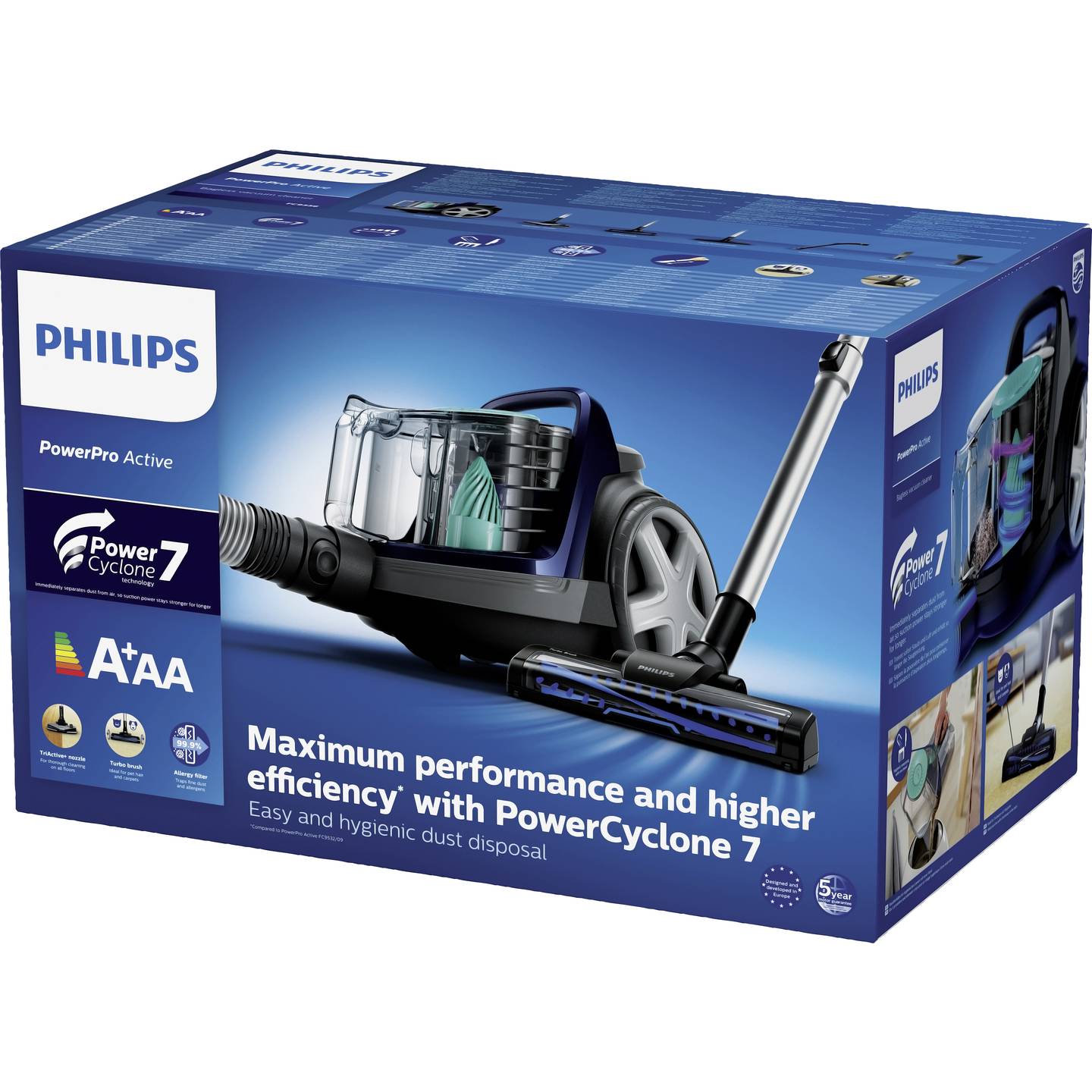 Philips FC9556/09 Staubsauger ohne Beutel Bodenstaubsauger 900 W - 8710103860587