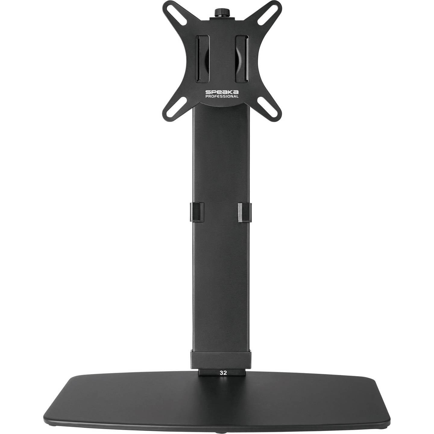 SpeaKa Monitor-Standfuß SP-TMS-200, höhenverstellbar, 17"-32", Schwarz - 4064161206714