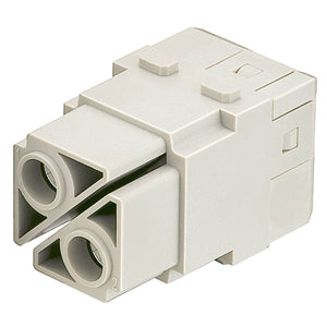 B-Ware HARTING Doppelmodul Einsatz Modul Buchse Axialschraubanschluss 2 Pol