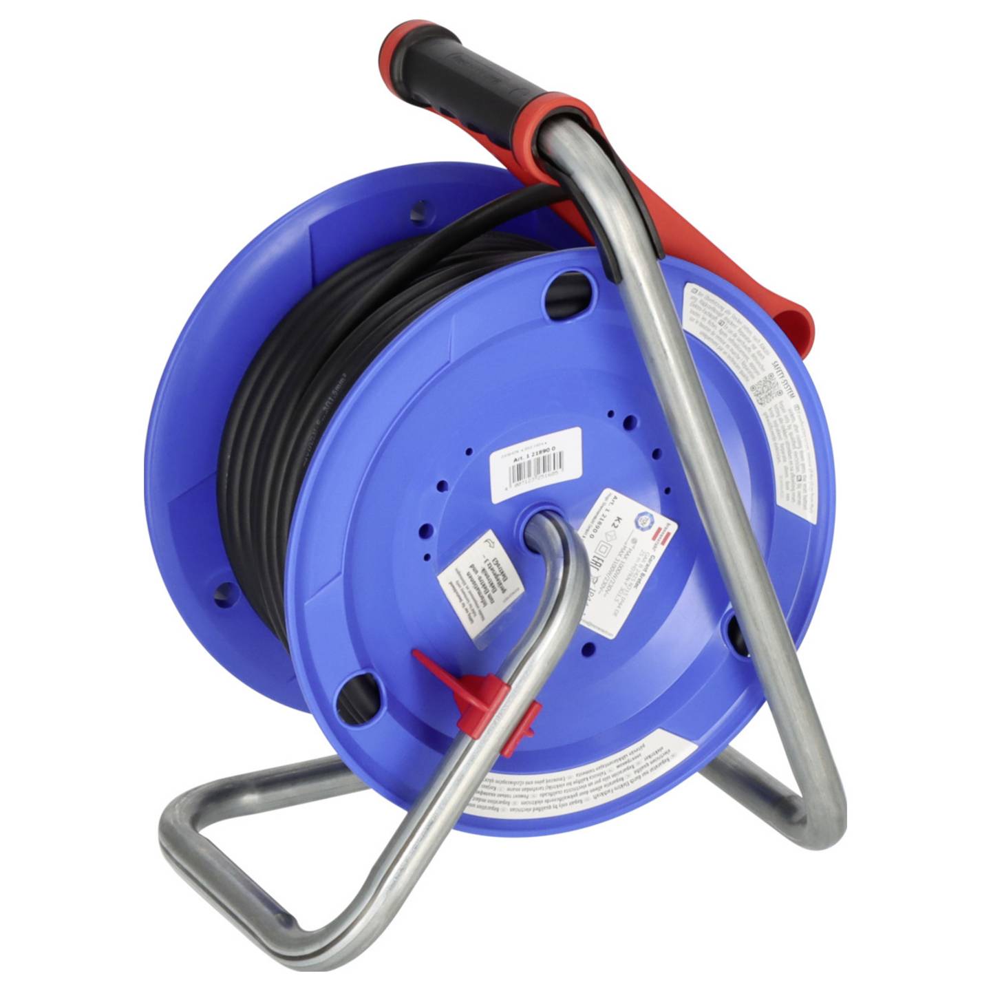 Brennenstuhl 1218900 Kabeltrommel 25.00 m Schwarz Schutzkontakt-Gummi-Stecker - 4007123251605