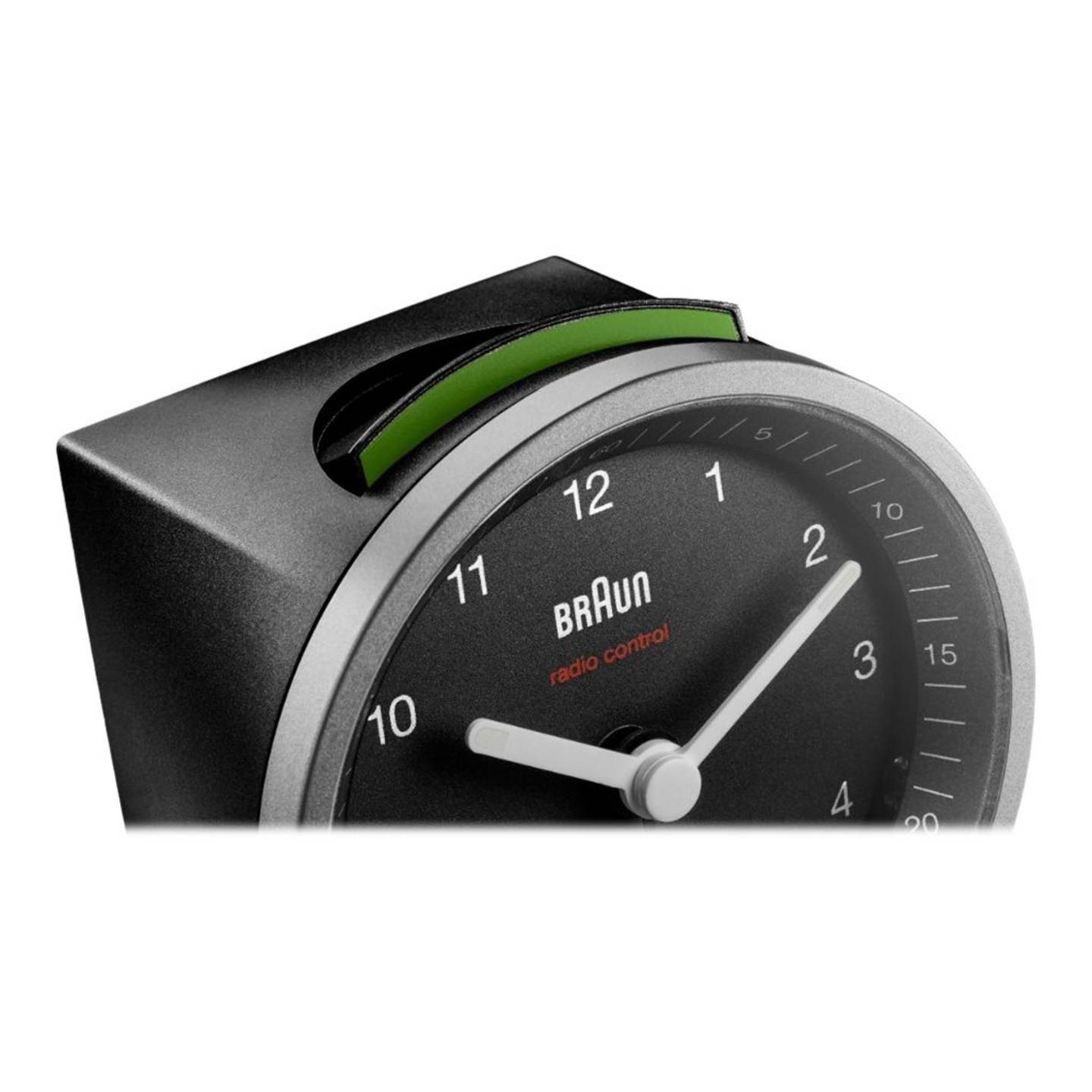 Braun Funkwecker Quarzwecker analog DCF77 Akku schwarz gelb 1 Alarmzeit - 4007218670090